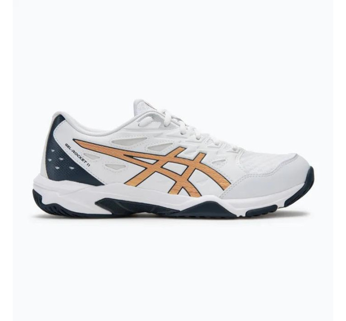 Кросівки сквош чол. Asics Gel-Rocket 11 white/gold (44.5) 10.5 1071A091-103 44.5