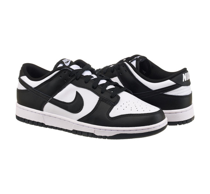 Чоловічі Кросівки Nike Dunk Low Retro Білий Чорний 45 (7dDD1391-100 45)