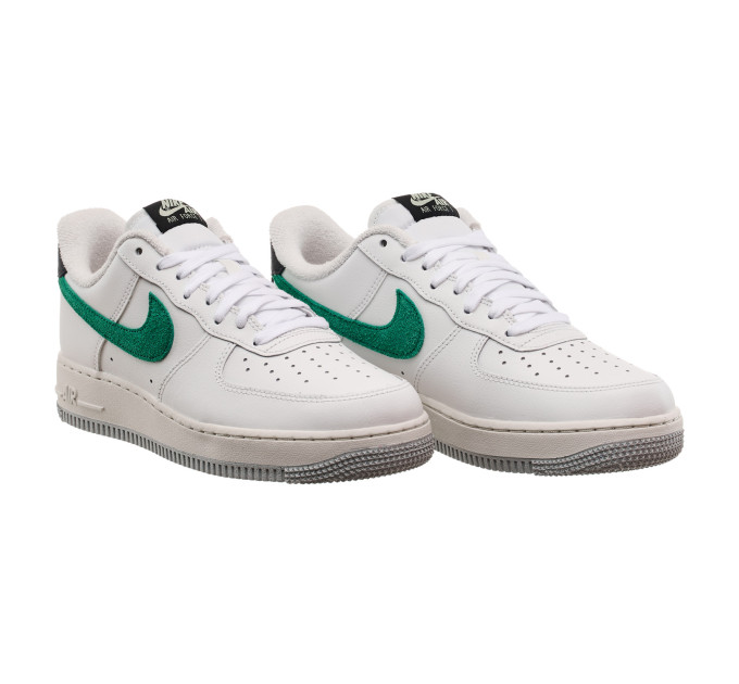 Чоловічі Кросівки Nike Air Force 1 07 Білий Зелений 44.5 (7dDR8593-100 44.5)