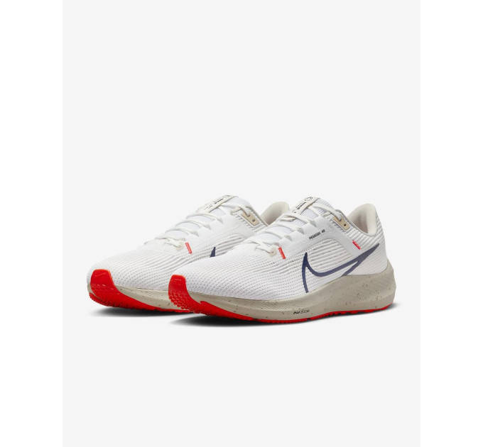 Чоловічі Кросівки бігові Nike Pegasus 40 Білий 46 (7dDV3853-100 46)