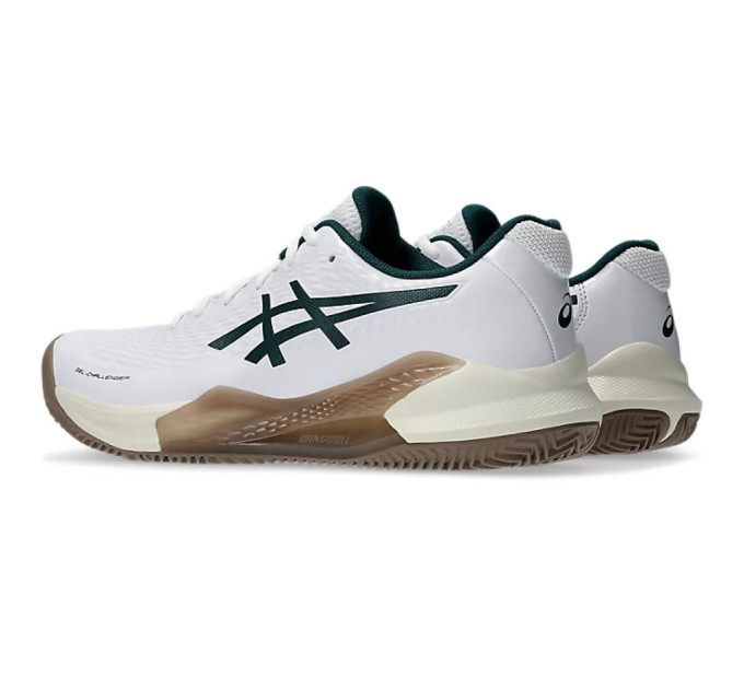 Чоловічі кросівки Asics GEL-CHALLENGER 14 clay Білий Оливковий 45 (1041A449-104 45)