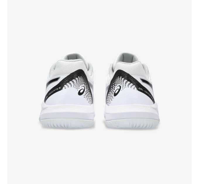 Чоловічі кросівки для сквошу Asics Gel-Dedicate 8 all court Білий Чорний 43.5 (1041A408-101 43.5)
