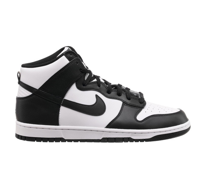 Чоловічі Кросівки Nike dunk hi retro Чорний Білий 45 (7dDD1399-105 45)