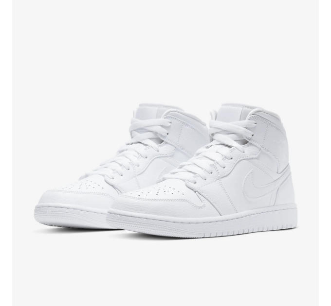 Чоловічі Кросівки Air Jordan 1 Mid Білий 45.5 (7d554724-130 45.5)