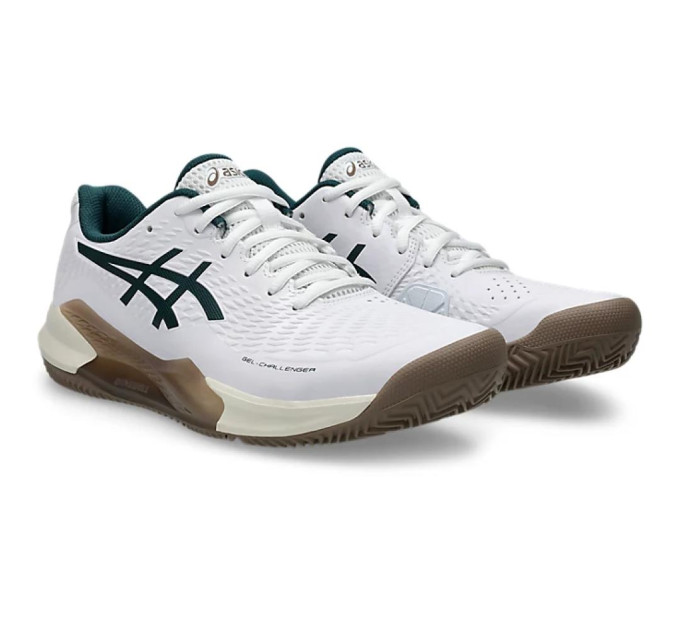 Чоловічі кросівки Asics GEL-CHALLENGER 14 clay Білий Оливковий 46 (1041A449-104 46)