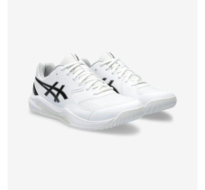 Чоловічі кросівки для сквошу Asics Gel-Dedicate 8 all court Білий Чорний 44.5 (1041A408-101 44.5)