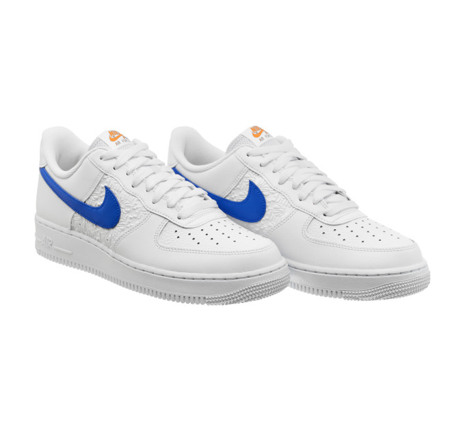 Чоловічі Кросівки Nike Air Force 1 07 Білий Синій 46 (7dFD0667-100 46)