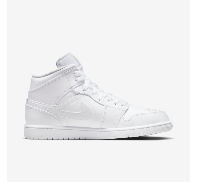 Чоловічі Кросівки Jordan 1 Mid Білий 44.5 (7d554724-136 44.5)