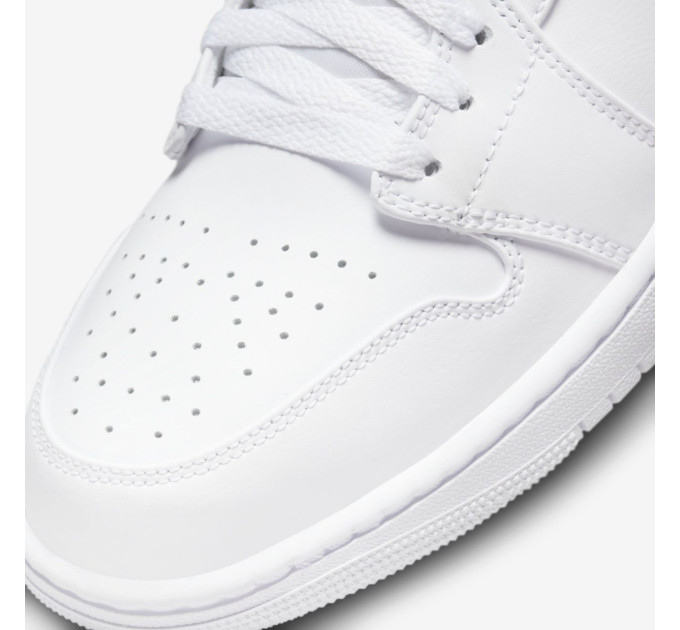 Чоловічі Кросівки Jordan 1 Mid Білий 44.5 (7d554724-136 44.5)