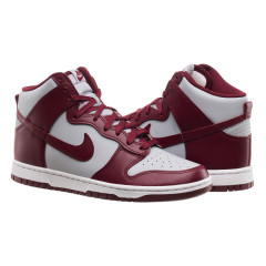 Чоловічі Кросівки Nike DUNK HI RETRO Червоний Сірий 42.5 (7dDD1399-600 42.5)