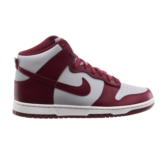 Чоловічі Кросівки Nike DUNK HI RETRO Червоний Сірий 42.5 (7dDD1399-600 42.5)