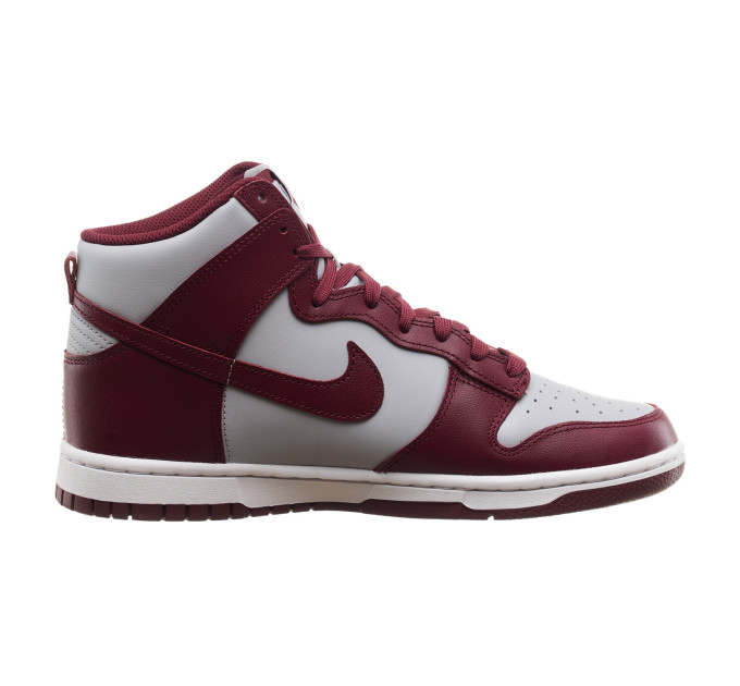 Чоловічі Кросівки Nike DUNK HI RETRO Червоний Сірий 42.5 (7dDD1399-600 42.5)