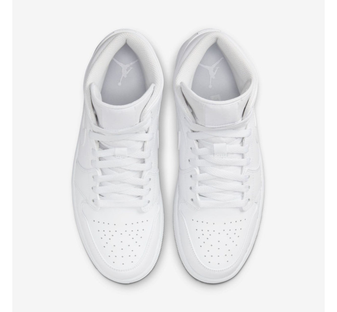 Чоловічі Кросівки Jordan 1 Mid Білий 45.5 (7d554724-136 45.5)