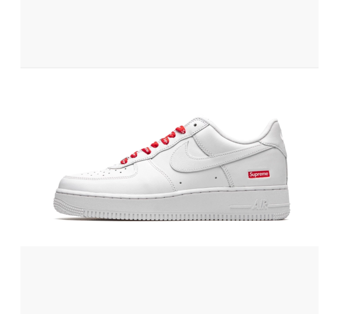 Чоловічі Кросівки Nike Air Force 1 Low Supreme Білий 38.5 (7dCU9225-100 38.5)