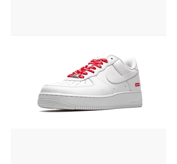 Чоловічі Кросівки Nike Air Force 1 Low Supreme Білий 38.5 (7dCU9225-100 38.5)