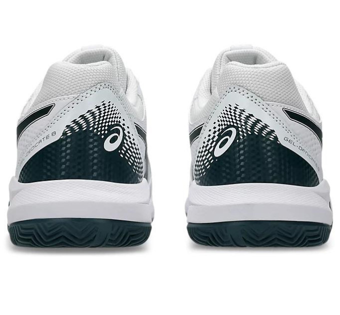 Чоловічі кросівки Asics Gel-Dedicate 8 clay Білий Зелений 44 (1041A448-104 44)