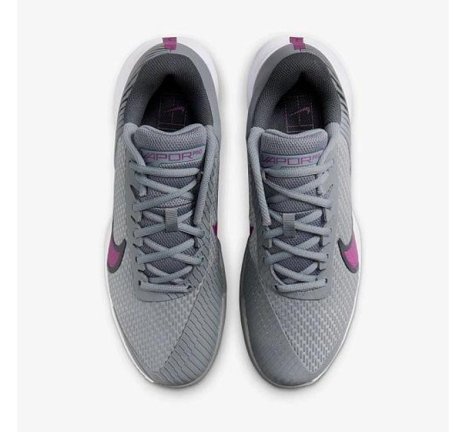 Чоловічі кросівки для тенісу Nike ZOOM VAPOR PRO 2 HC Сірий 41 (DR6191-006 41)