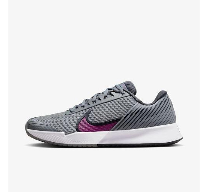Чоловічі кросівки для тенісу Nike ZOOM VAPOR PRO 2 HC Сірий 41 (DR6191-006 41) Чоловічі кросівки для тенісу Nike ZOOM VAPOR PRO 2 HC Сірий 41 (DR6191-006 41)