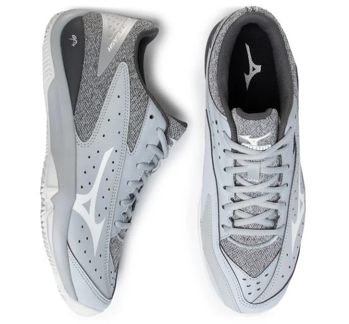 Чоловічі кросівки MIZUNO SHOE WAVE FLASH CC сірий/білий/темно-сірий (44.5) UK10 61GC1970-01 44.5