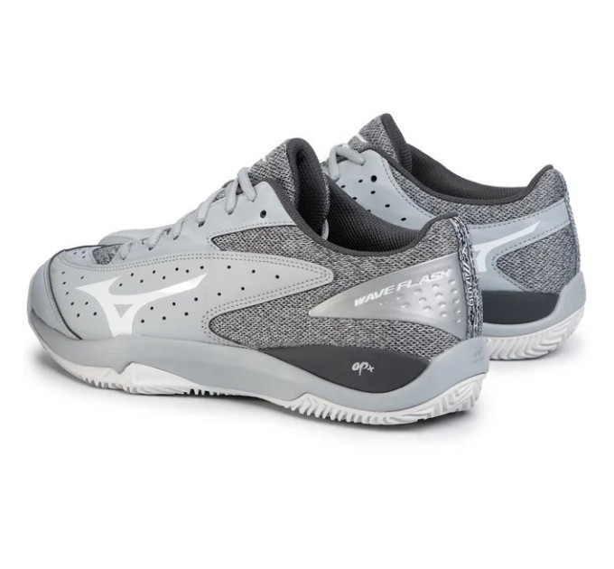 Чоловічі кросівки MIZUNO SHOE WAVE FLASH CC сірий/білий/темно-сірий (44.5) UK10 61GC1970-01 44.5