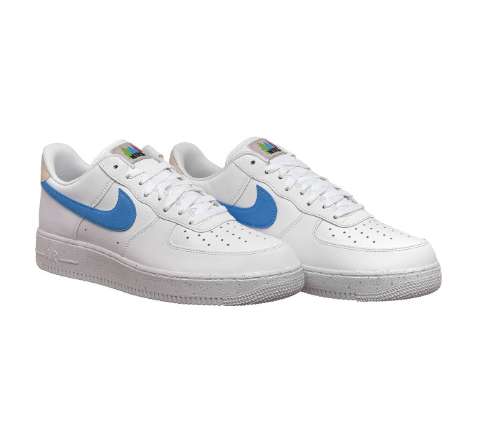 Чоловічі Кросівки Nike AIR FORCE 1 07 Білий Блакитний 45.5 (7dDV3491-100 45.5)