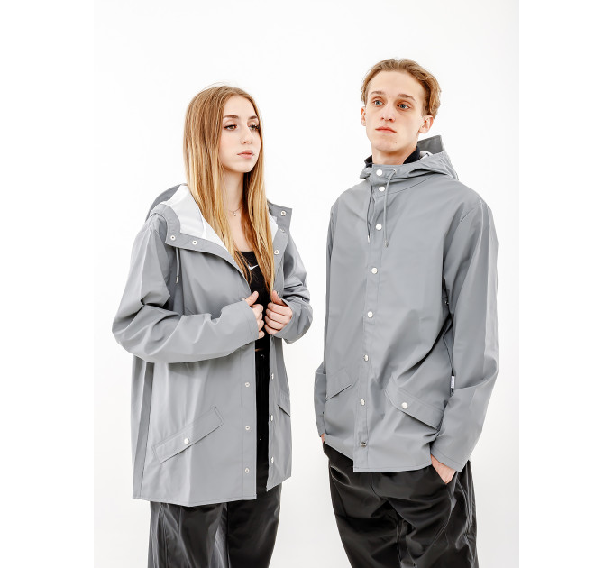 Чоловіча Куртка Rains Jackets Сірий S-M (7d1201-Rock S-M) Чоловіча Куртка Rains Jackets Сірий S-M (7d1201-Rock S-M)