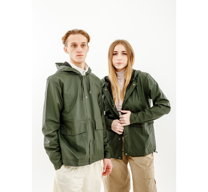 Чоловіча Куртка Rains Jackets Зелений M-L (7d1826-Green M-L) Чоловіча Куртка Rains Jackets Зелений M-L (7d1826-Green M-L)
