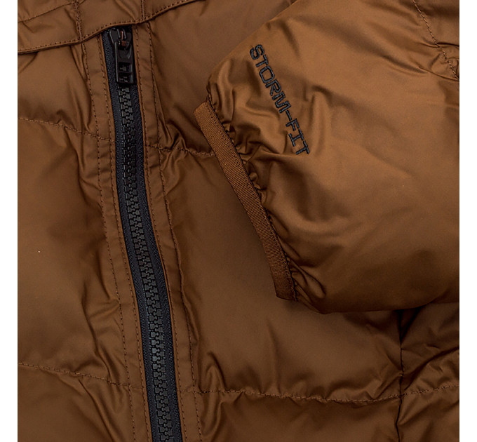 Чоловіча Куртка Nike M NK SF WR PL-FLD HD PARKA Коричневий L (DR9609-259 L)