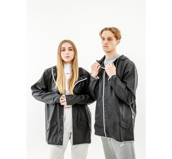 Чоловіча Куртка Rains Jackets Чорний L-XL (7d1201-BlackReflective L-XL) Чоловіча Куртка Rains Jackets Чорний L-XL (7d1201-BlackReflective L-XL)