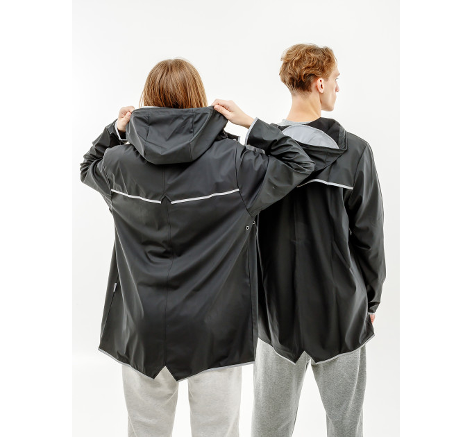 Чоловіча Куртка Rains Jackets Чорний L-XL (7d1201-BlackReflective L-XL)