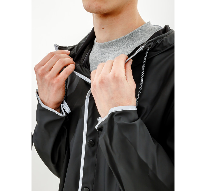 Чоловіча Куртка Rains Jackets Чорний L-XL (7d1201-BlackReflective L-XL)