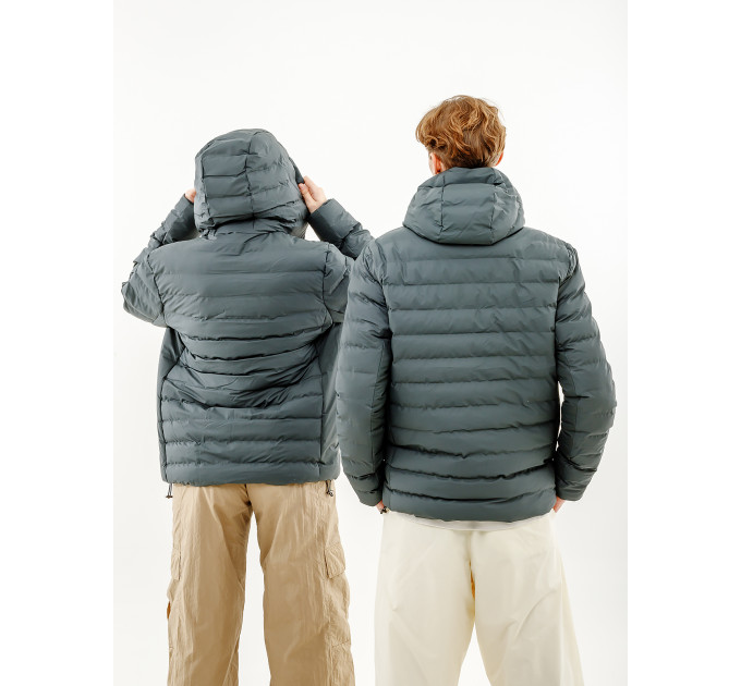 Чоловіча Куртка Rains Trekker Hooded Jacket Сірий M-L (7d1528-Slate M-L)