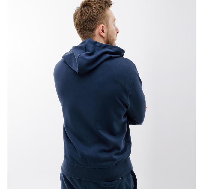 Чоловіча Куртка New Balance Essentials Stacked Logo FZ Синій XL (7dMJ31536NNY XL)