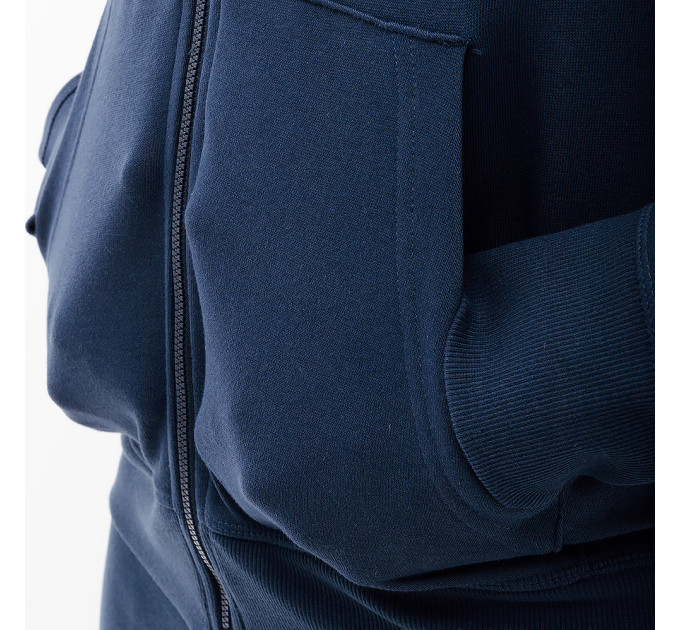 Чоловіча Куртка New Balance Essentials Stacked Logo FZ Синій XL (7dMJ31536NNY XL)