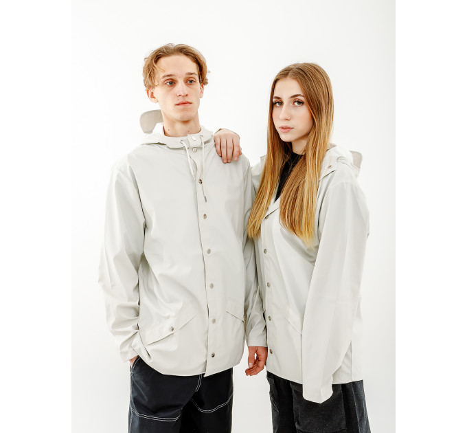 Чоловіча Куртка Rains Jacket Бежевий M-L (7d1201-OffWhite M-L) Чоловіча Куртка Rains Jacket Бежевий M-L (7d1201-OffWhite M-L)