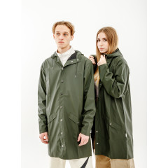 Чоловіча Куртка Rains Long Jacket Зелений M-L (7d1202-Green M-L)