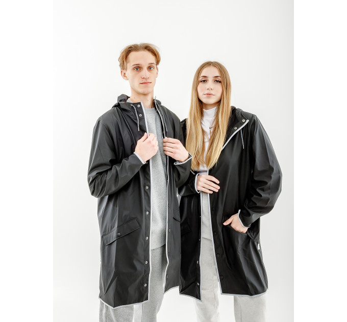 Чоловіча Куртка Rains Long Jacket Чорний S-M (7d1202-BlackReflective S-M) Чоловіча Куртка Rains Long Jacket Чорний S-M (7d1202-BlackReflective S-M)