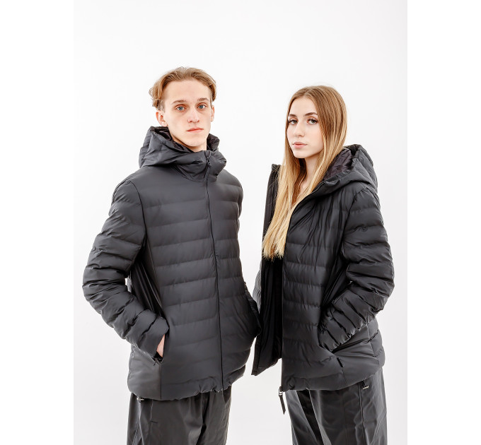 Чоловіча Куртка Rains Jackets Чорний L-XL (7d1528-Black L-XL)