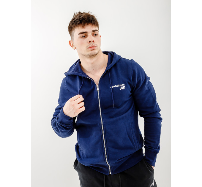 Чоловіча Куртка New Balance Classic Core FZ Синій M (7dMJ03907PGM M)