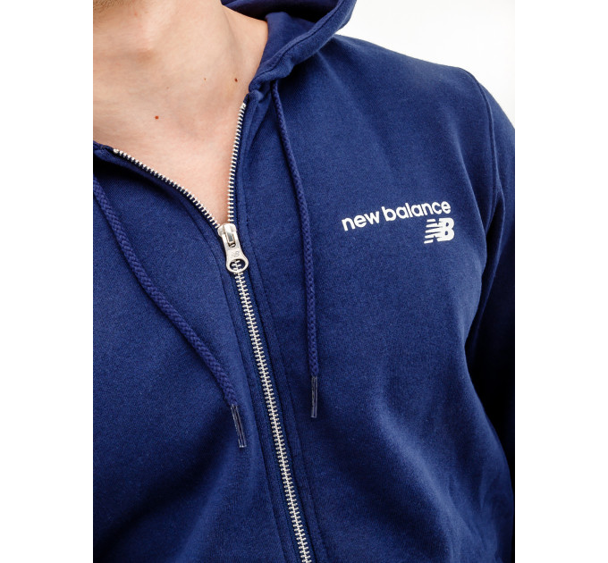Чоловіча Куртка New Balance Classic Core FZ Синій M (7dMJ03907PGM M)