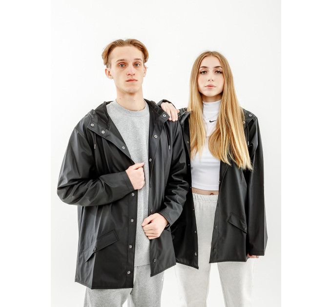 Куртка унісекс Rains Jackets Чорний L/XL (7d1201-Black L/XL)