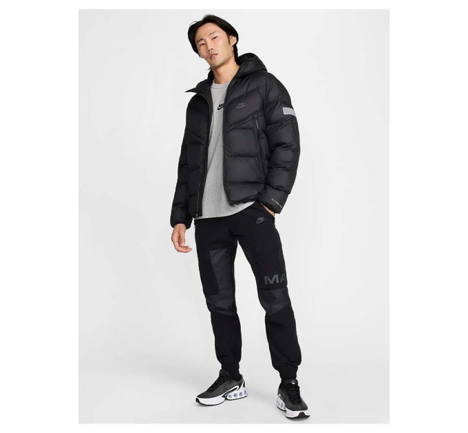 Чоловіча Куртка Nike M NSW SF WR PL-FLD AIR MAX JKT Чорний L (7dHF6603-010 L)
