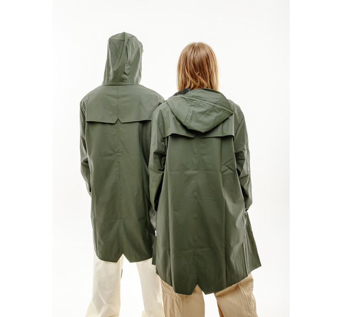 Чоловіча Куртка Rains Long Jacket Зелений XS-S (7d1202-Green XS-S)