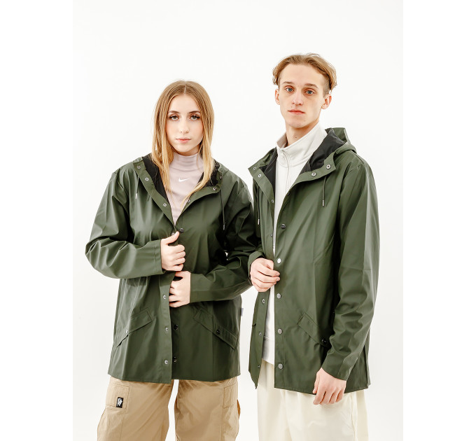Чоловіча Куртка Rains Jacket Зелений M-L (7d1201-Green M-L)