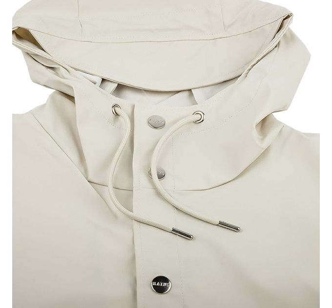 Чоловіча Куртка Rains Long Jacket Білий S-M (7d1202-OffWhite S-M)