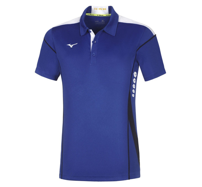 Поло муж. MIZUNO Men Hex Rect Polo синій/білий (M) 62EA7001-22 M