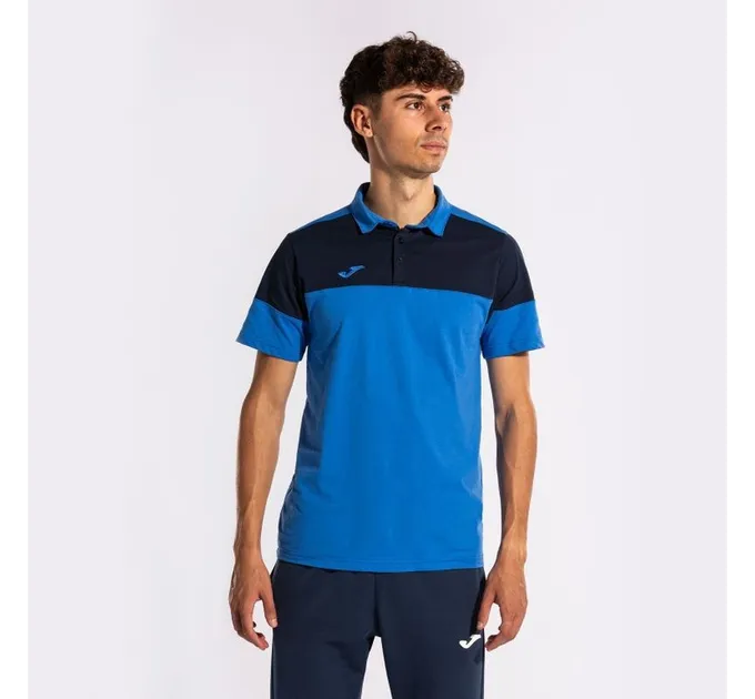 Чоловіче поло JOMA CREW V Темно-синій Синій S (103297.703)