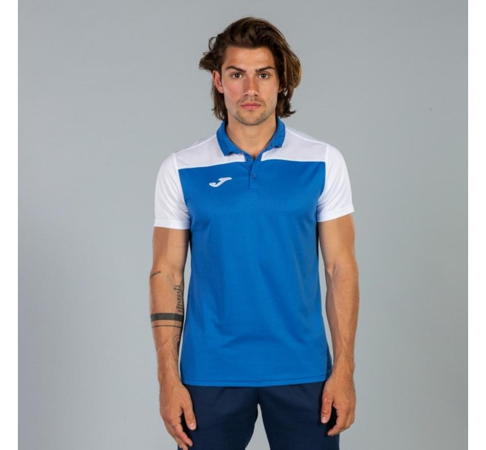 Чоловіче Поло JOMA HOBBY II Синій,Білий 2XL (101371.702 2XL)