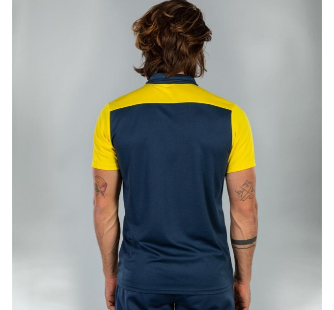 Чоловіче Поло JOMA HOBBY II Синій,Жовтий 2XL (101371.339 2XL)