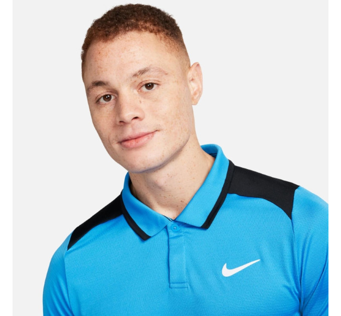 Чоловіче Поло Nike Dri-fit Advantage polo Блакитний M (FD5317-435 M)